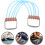 Adjustable 5-Level Chest Expander Strength Training Equipment Strong Resistance 8