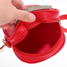 Erdbeer-Umhängetasche für Kinder, kleines rotes Münzportemonnaie, niedliche modische Schultertasche