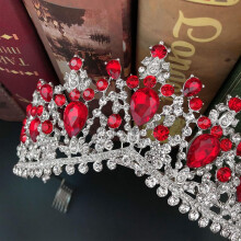 Elegant Bride Crown Tiara Rhinestone Insert Alloy Material Wedding Headdress