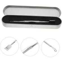 Double-head Blackhead Scraper Stainless Steel Face Scraper Tool Small Size Manual Pore Cleaner