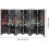 Foldable Traditional Chinese Style Wooden 4-Panel Small Folding Screen for Room Decorations 2