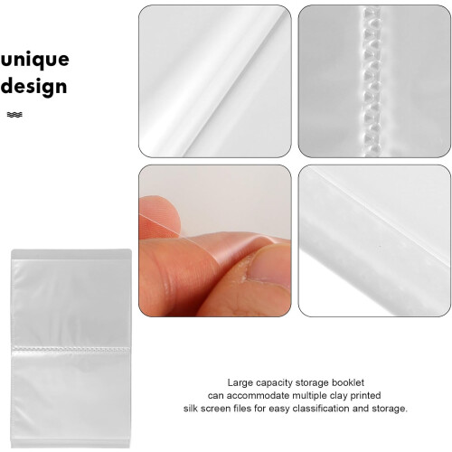 Silk Screen Stencil Storage Book White Organizer Folder for Paintings and Drawings Screen 2
