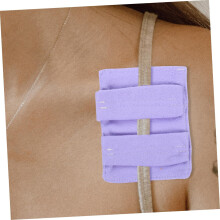 Cuscino post-operatorio per porta, imbottitura per spalline del reggiseno, 11,5x9 cm, viola, riutilizzabile, per il torace.
