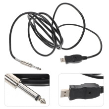 Cable de conexión USB de 3 metros para guitarra y bajo, convertidor de guitarra eléctrica a USB, material de cobre y PVC.