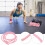 Corda de Ginástica de Algodão Rosa para Treinamento e Competição de Ginástica Artística 1