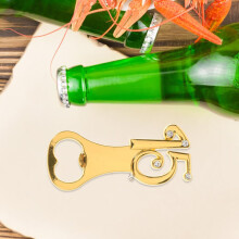 15th Birthday Party Decorative Metal Bottle Opener, Gold Number 15 Beer and Soda Bottle Opener