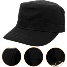 Baseballkappe mit Schirm für Damen und Herren, Sonnenschutzkappe, Freizeitbekleidung, Outdoor-Sportarten, Angeln, Camping, Reiseaccessoire, Schwarz
