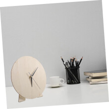 Blank Wooden Clock Dial for DIY Crafts Round Painting Dial Plate for Home Décor