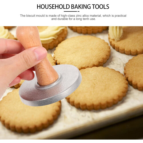 Biscuit Making Mold Cookie Mold Unique Design Zinc Alloy Portable Safe Fine Workmanship