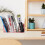 Pink Acrylic Bookend Desk Divider Multi-Function Book Holder Office Table Book Organizer 2