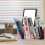 Pink Acrylic Bookend Desk Divider Multi-Function Book Holder Office Table Book Organizer 5
