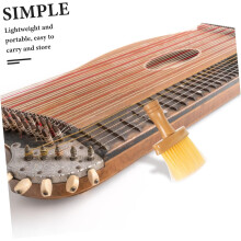 Guzheng reinigingsborstel met zachte haren, instrumentenstofborstel voor grondige reiniging van guqin snaren, multifunctioneel gereedschap