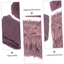 3pc bebê foto prop conjunto de cobertor de foto recém-nascido envolver bowknot macio confortável para memórias do primeiro ano
