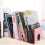 Pink Acrylic Bookend Desk Divider Multi-Function Book Holder Office Table Book Organizer 8