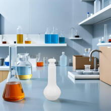 PTFE 25 ml:n laboratoriossa käytettävä leveäsuinen kartiomainen muovipullo Erlenmeyer-ravistelijapullo