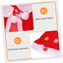 Red Velvet Santa Cape with Hood Christmas Cloak for Holiday Parties Winter Performances Cosplay Soft