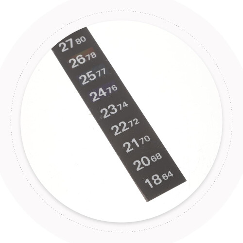 Complete accessoirekit met thermometerstrip voor temperatuurbewaking van zuurdesemstarterpotten