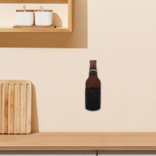 Wall Mounted Bottle Opener Beer Opener Cap Catcher Wooden Bottle Opening Tool