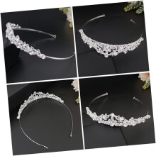 Elegant Rhinestone Crown Tiara for High End Bridal Headdress
