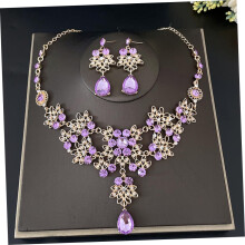 Stunning Crown Jewelry for Elegant Tiara Necklace and Earrings f