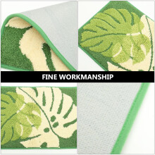 Schöne Eingangsmatte aus Polyester mit Blattmuster, rutschfest, wasserabsorbierend, praktisches Design