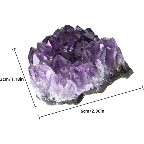 Natural Amethyst Crystal Cluster Ornament Random Shape Small Stone Collection Desktop 1