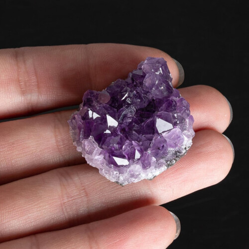 Natural Amethyst Crystal Cluster Ornament Random Shape Small Stone Collection Desktop 2
