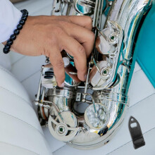 Tumstöd för saxofon med krok, robust multifunktionellt tumstöd för plastinstrument, ersättning