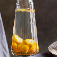 1000ml Glass Beverage Bottle with Buckle Seal, Leakproof Enzyme Storage Jar for Juice Milk Wine