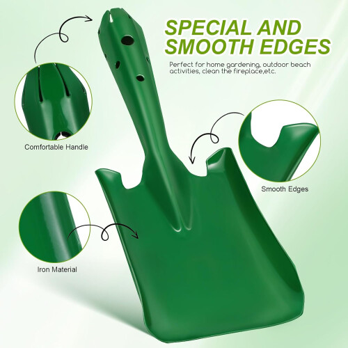 Kamin-Ascheschaufel, robust, einfach zu bedienen, grün 2