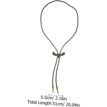 Ajustável Vintage Águia Bolo gravata homens de couro colar de cowboy ocidental para festa e desgaste casual