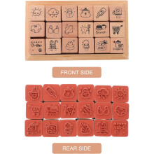 Holzstempelset, kleiner Stempel für Scrapbooking, Kartenherstellung und Basteljournal