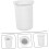 2kg Quartz Gold Crucible Cup Capacity Ceramic Crucible Dish High Purity 1