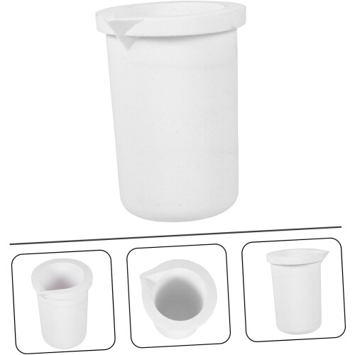 2kg Quartz Gold Crucible Cup Capacity Ceramic Crucible Dish High Purity