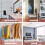 Perchero plegable de pared con ganchos giratorios para secado 1