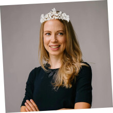 Hochzeitshaarschmuck, florale Perlen-Tiara, Kopfschmuck für Damen