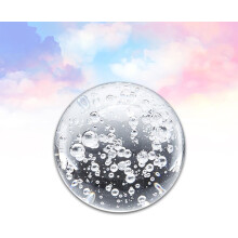 Adorno creativo de bola de cristal de 6 cm con efecto burbuja para la decoración del hogar.