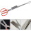 Stainless Steel Anti-slip Eel Clamp Multi-function Scissor Design Seafood Tool 8