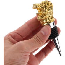 Weinstopper aus goldenem Edelstahl mit Löwenkopf – vielseitiges Design und breite Anwendungsmöglichkeiten