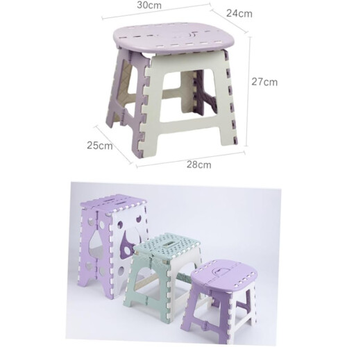 Tragbarer Klapphocker, leichter, robuster Klappfußhocker aus Kunststoff 1