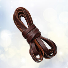 Lærtau 10 mm 196,9 tommer for DIY armbånd og halskjedelaging, solid snor egnet