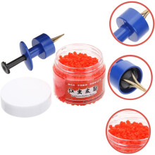 Red Worm Clamp and Elastic Band Set 3000pcs Stainless Steel Bloodworm Clip Fishing Bait Holder