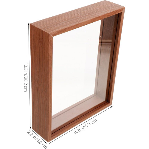 8x10 Inch Coffee Shadow Box Frame Display Decorative Memories Showcase 1