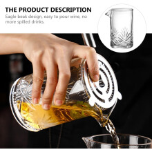 700ml skleněný mixér na nápoje, design orlího zobáku, stabilní umístění, zesílené dno, kulatý tvar, snadné použití