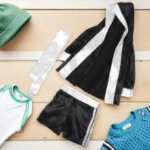 Boxing Outfit Newborn Photography Props Boxing Robe Costume Shorts for Boy Girl Photo Shoot Birthday Shower