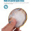 1pcs Oval Agate Coaster Gold-Plated Edge Agate Stone Coaster 3