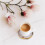 1pcs Oval Agate Coaster Gold-Plated Edge Agate Stone Coaster 6