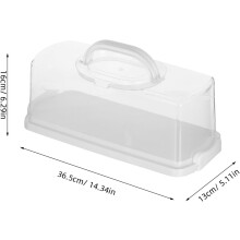 Suorakulmainen paahtoleivän säilytysrasia jälkiruokatelineelle 30,5 x 19,5 x 9,5 cm