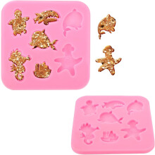 DIY Mold Baking Mold 7 Compartments Silicone Easy to Demold Dishwasher Safe Creative Biscuit Baking Tool