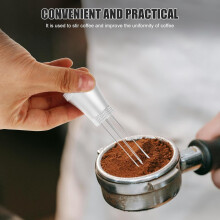 Miešacia ihla na espresso z nehrdzavejúcej ocele so základňou na rozdeľovanie kávového prášku a espressovej usadeniny